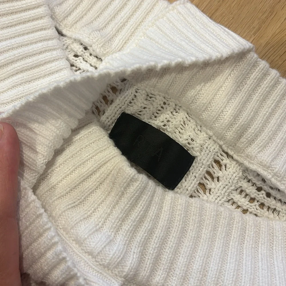 RtA White Off-Shoulder Sweater - Picture 5 of 8